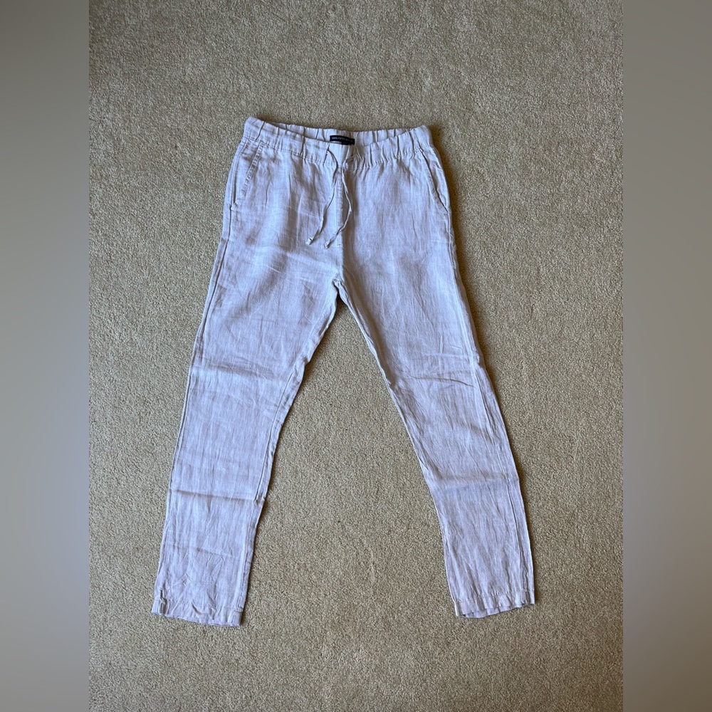 Saks Fifth Ave Drawstring Linen Pants, sz M